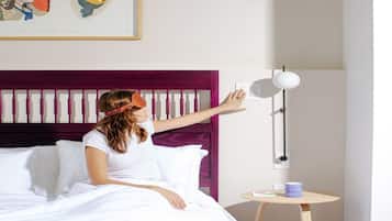 Twill Suite | Premium bedding, memory foam beds, minibar, individually decorated