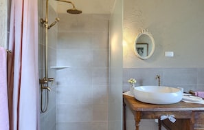 Shower, hair dryer
