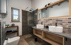 Shower, hair dryer - Stunning home in Krnica (Krnica)