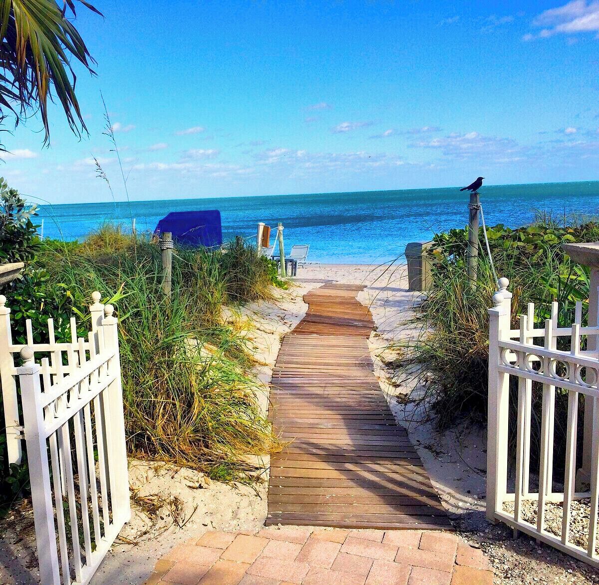 On the beach, white sand