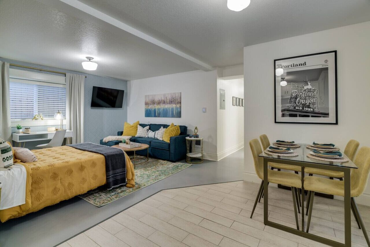 Desk, iron/ironing board, travel crib, free WiFi