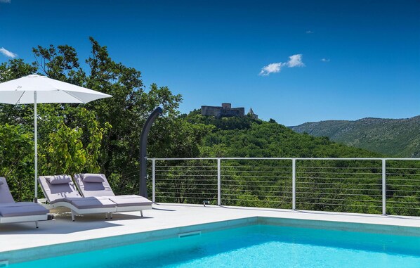 Una piscina riscaldata