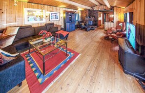 TV, fireplace - Gorgeous home in østby with WiFi (Østby)