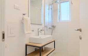 Shower, hair dryer