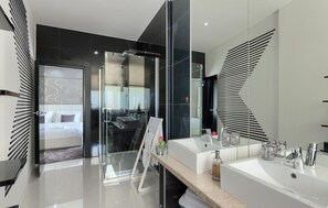 Shower, hair dryer