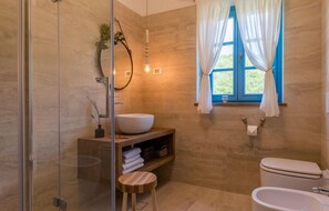 Shower, hair dryer