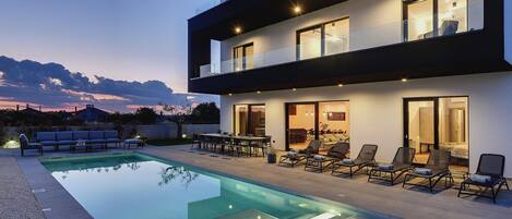A heated pool