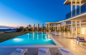 Una piscina climatizada