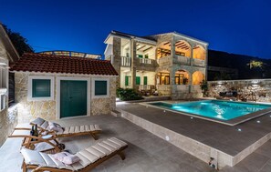 A heated pool