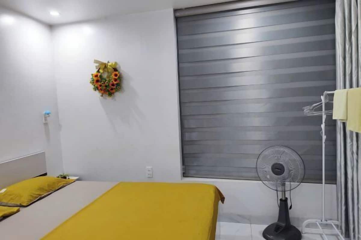 Desk, soundproofing, iron/ironing board (on request), WiFi (free)