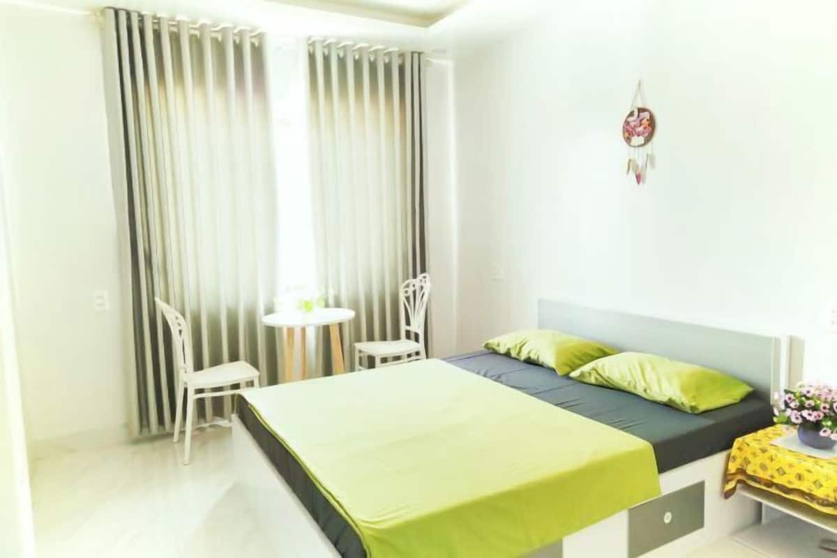 Desk, soundproofing, iron/ironing board (on request), WiFi (free)