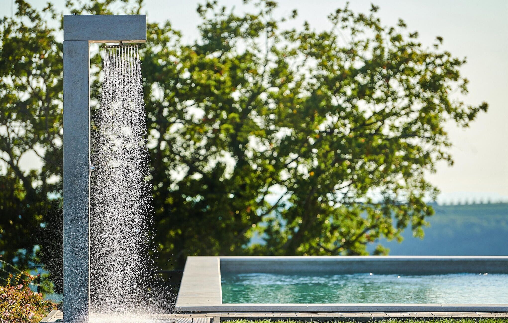 Et oppvarmet basseng