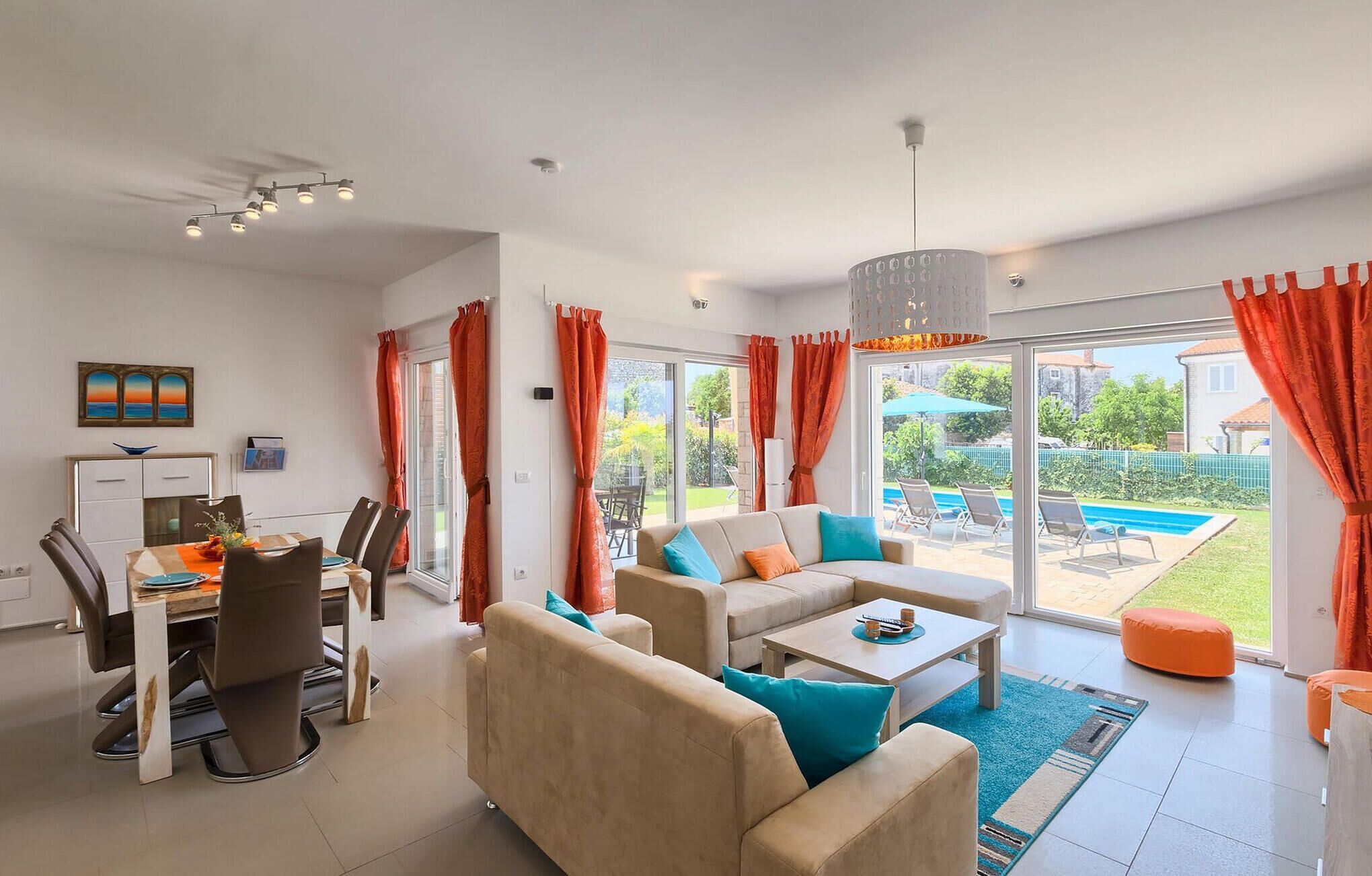 TV, DVD player, stereo