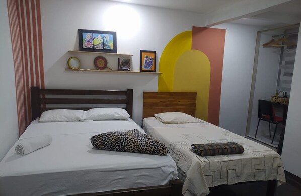 Standardværelse til 3 personer | Allergivenligt sengetøj, individuelt design, individuel indretning