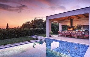 A heated pool