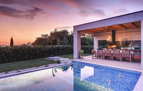 A heated pool