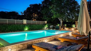 Una piscina riscaldata