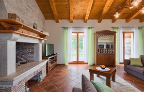 Fernseher, Kamin, DVD-Player, Tischtennisplatte