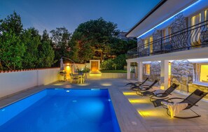 Una piscina riscaldata