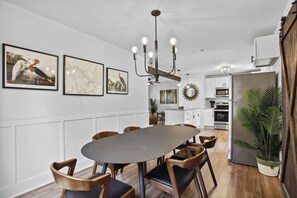 Dining - 
Farmhouse Haven with Firepit, Grill, and HammocK (savannah)