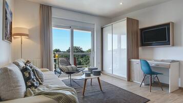 TV, DVD player, foosball, table tennis