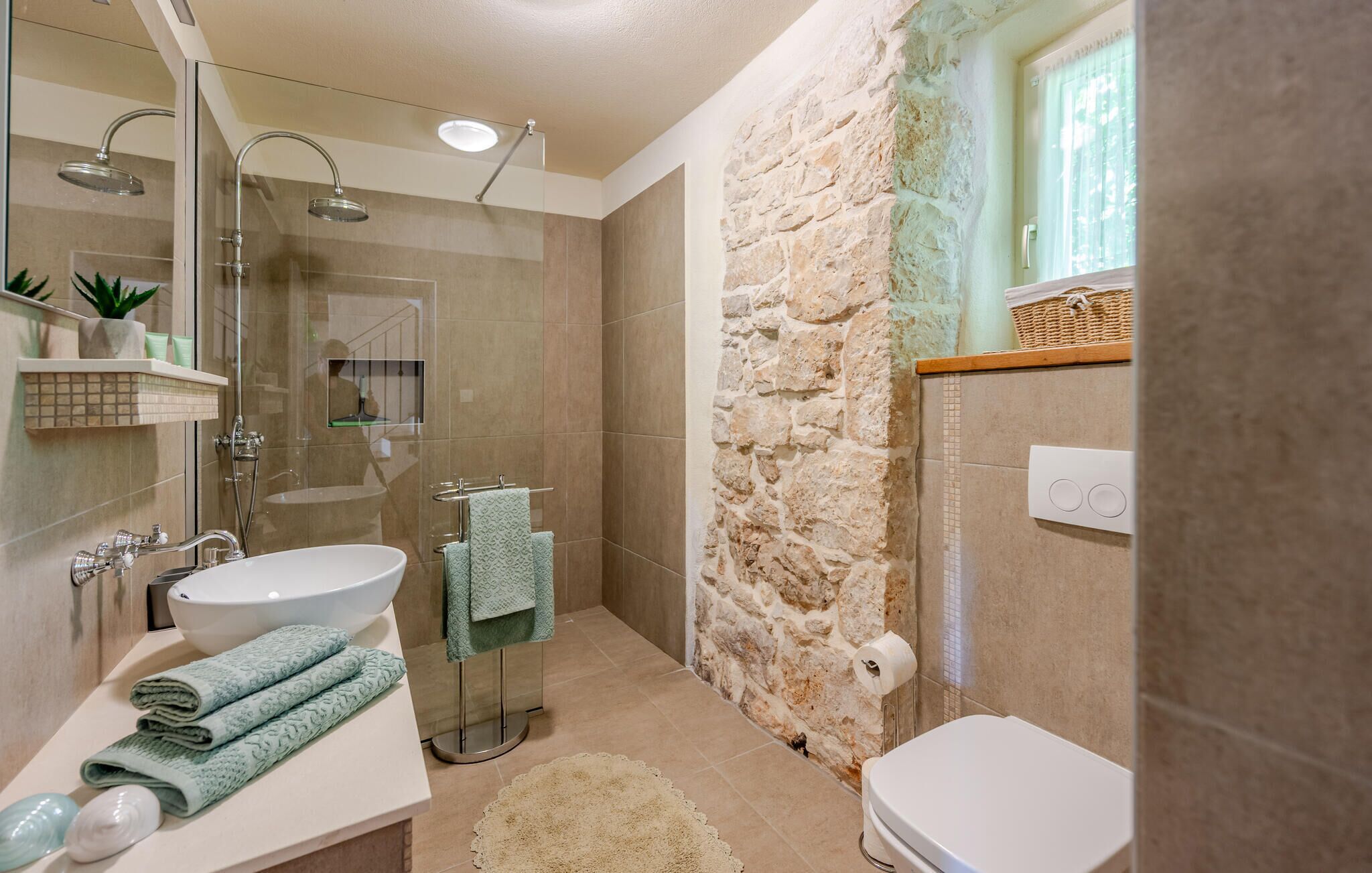 Shower, hair dryer