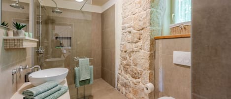 Shower, hair dryer