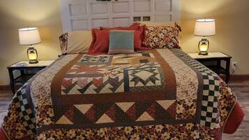 Individually decorated, individually furnished, iron/ironing board