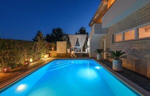 A heated pool