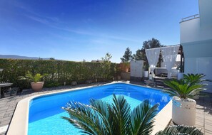 Una piscina riscaldata
