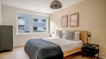 1 habitación, tabla de planchar con plancha, wifi y ropa de cama