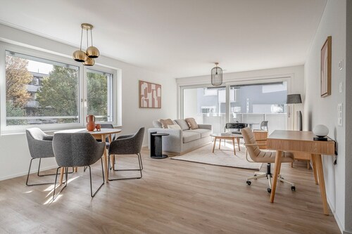 Fab Altstetten 1BR w/ Private W/D, nr Shopping, by Blueground