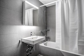 Hair dryer, towels - Luxe Altstetten 1BR w/ Storage Area & W/D, nr Shops, by Blueground (Zurich)