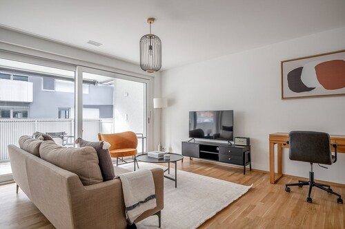 Luxe Altstetten 1BR w/ Storage Area & W/D, nr Shops, by Blueground