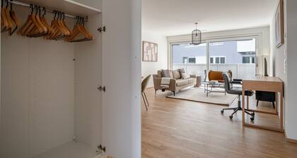 Luxe Altstetten 1BR w/ Storage Area & W/D, nr Shops, by Blueground