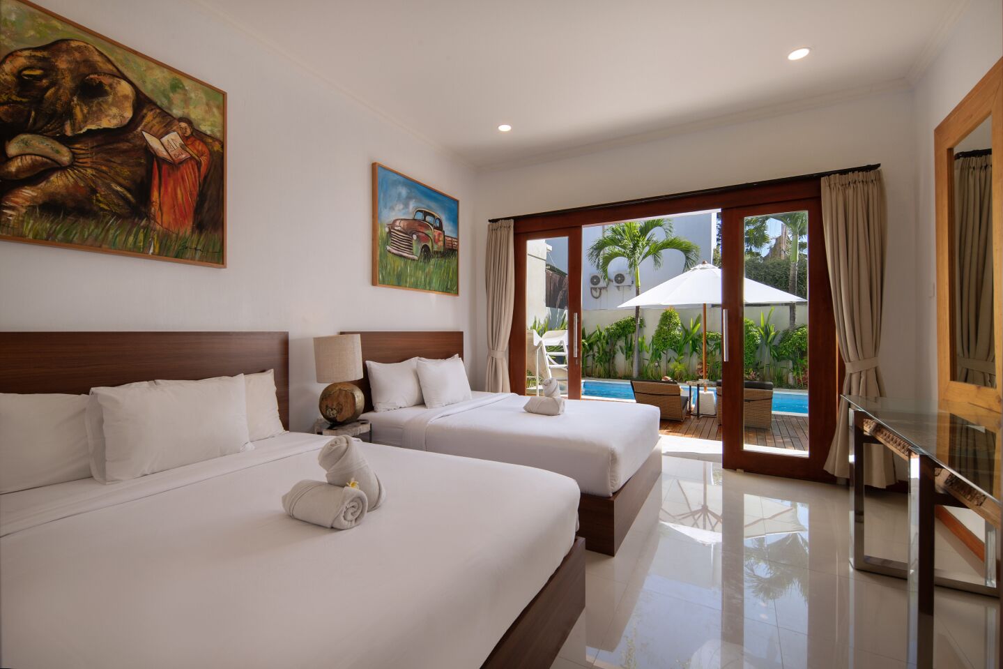 Family Villa | Frette Italian sheets, premium bedding, in-room safe, desk
