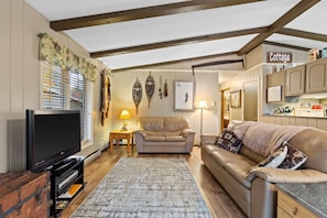 TV, fireplace, DVD player