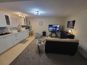 Living area - Separate entrance, clean & quiet basement suite (Calgary)