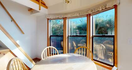 Tranquil dog-friendly coastal escape with private hot tub, patio, & nature views