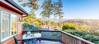 Coastal retreat steps from the beach with a nautical theme