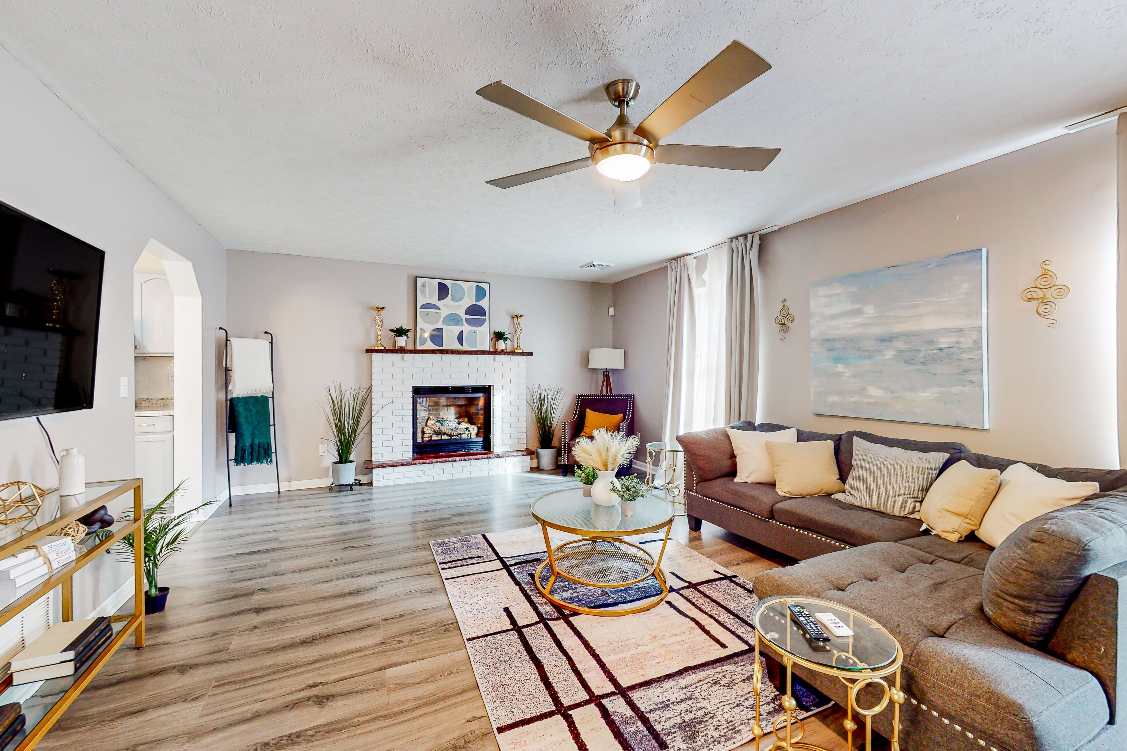Beautifully updated home with firepit & game room - dog-friendly