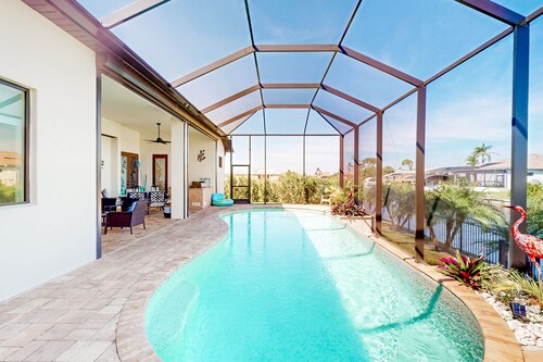 Amazing dog-friendly riverfront oasis w/ private pool, patio, dock & EV charger