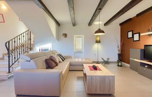 テレビ、暖炉、DVD プレーヤー、卓球台