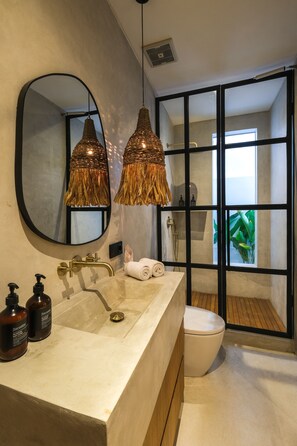 Villa, 2 Bedrooms | Bathroom | Shower, free toiletries, hair dryer, towels