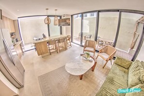 TV, offices - Arenka: 2BR w Private Pool & Sunset Rooftop (Bucerías)