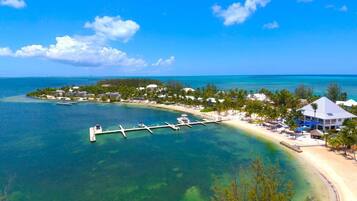 Accommodatie ligt op het strand