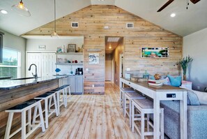 Fridge, microwave, oven, stovetop - Priv Pool, Walk to Marina + Eateries, 3 Mins to Beach | Marlin Azul by AvantStay (Port Aransas)