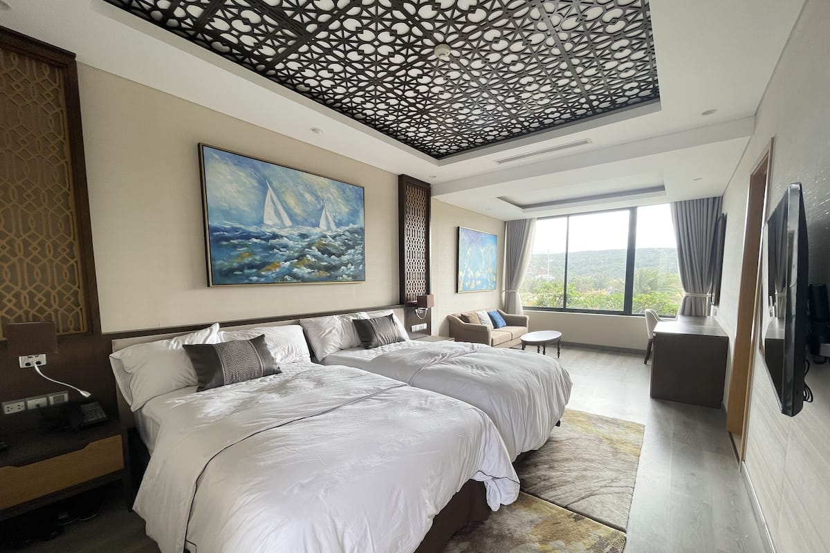 Kamar Twin Deluks, pemandangan kebun | Pemandangan taman