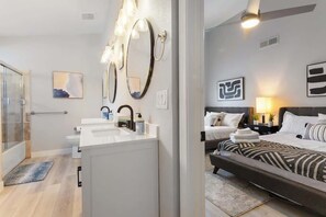 Shower, hair dryer - Charming Pool Retreat: 5BR LV Home w/ Pool Table (North Las Vegas)