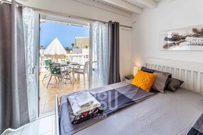 1 bedroom, iron/ironing board, travel crib, free WiFi